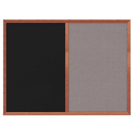 United Visual Products Slim Style Indoor Enclosed Corkboard, 12 UV500SCH-WHITE-COBACC
